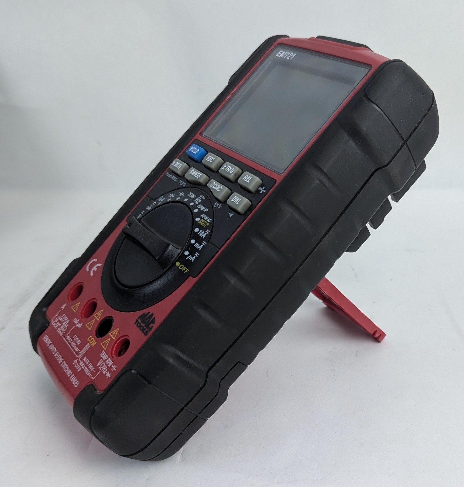 MAC Tools EM721 Automotive Digital Multimeter Kit with Leads – Case – Manual