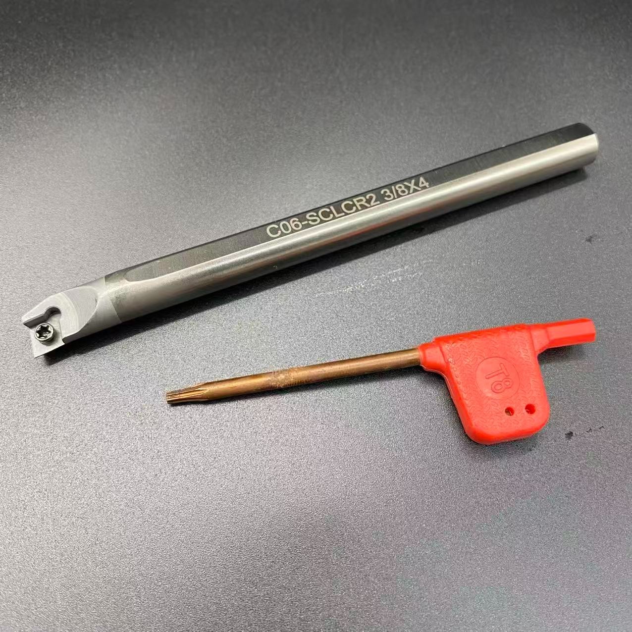 TOOL 3/8 Solid Carbide Boring Bar 3/8″ x 4.00″ C06-SCLCR2 + 10PCS CCGT060204-AK