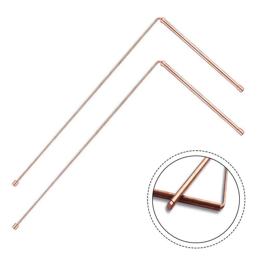 99 9% Copper Metal Detector Rods for Water and Treasure Locating Set of for 2