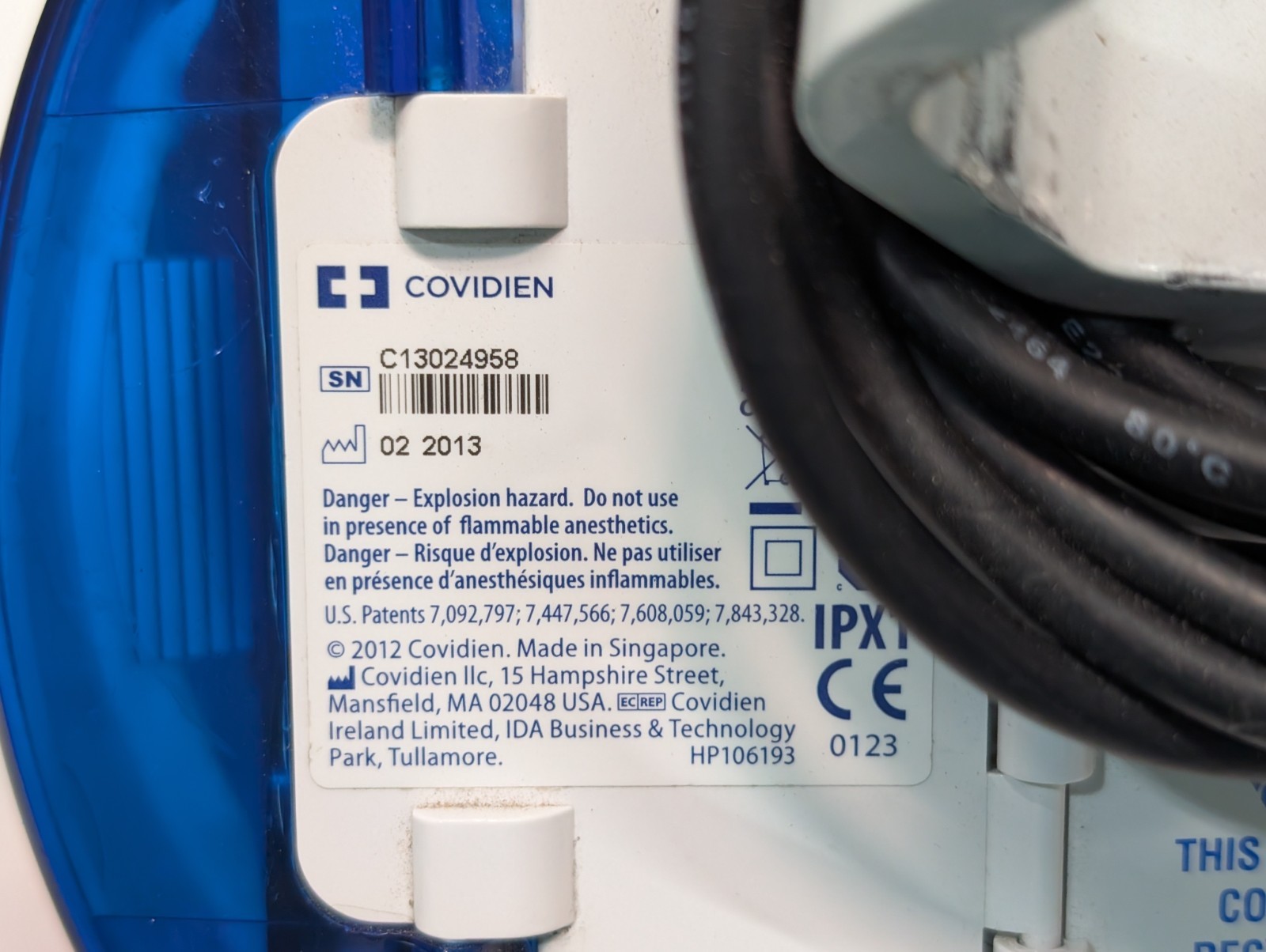 Covidien Kangaroo Joey Nutrition Feeding Pump with Pole Clamp and Power Adapter