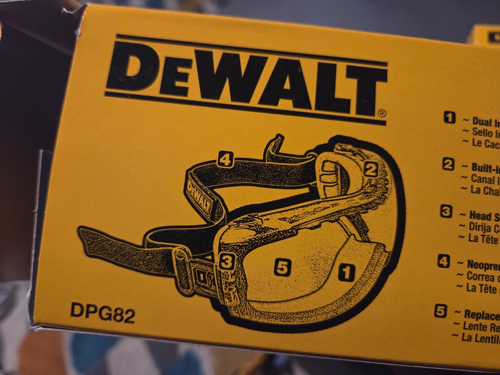 DeWalt DPG82-11 Clear Anti-Fog Concealer Safety Goggles Lot Of 2