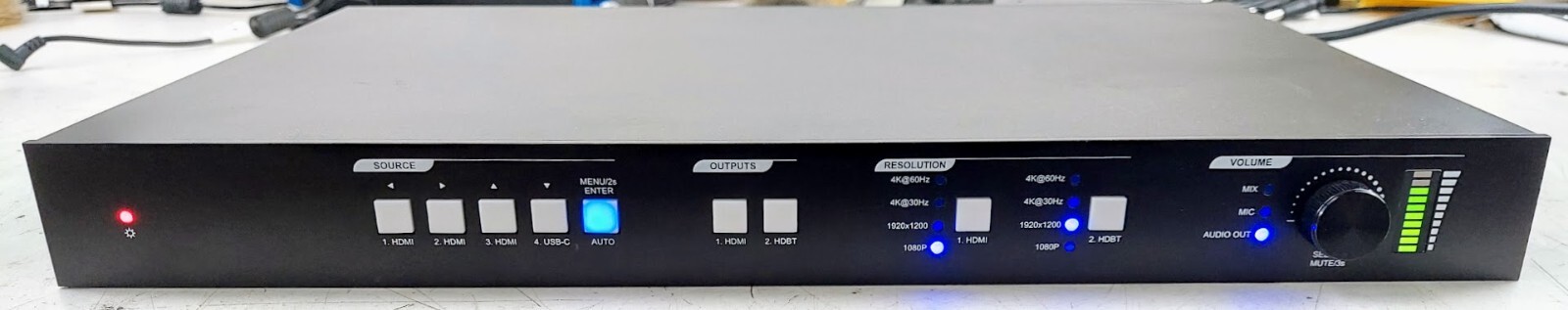 KanexPro SCU42TS 4×2 HDMI 2.0 Seamless Matrix Switcher