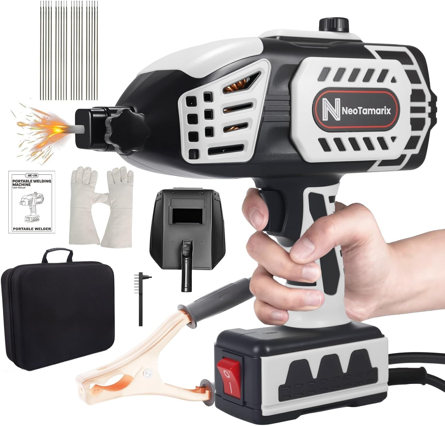 Saker Portable Electric Welding Machine,110V Portable Welder Handheld with IG…