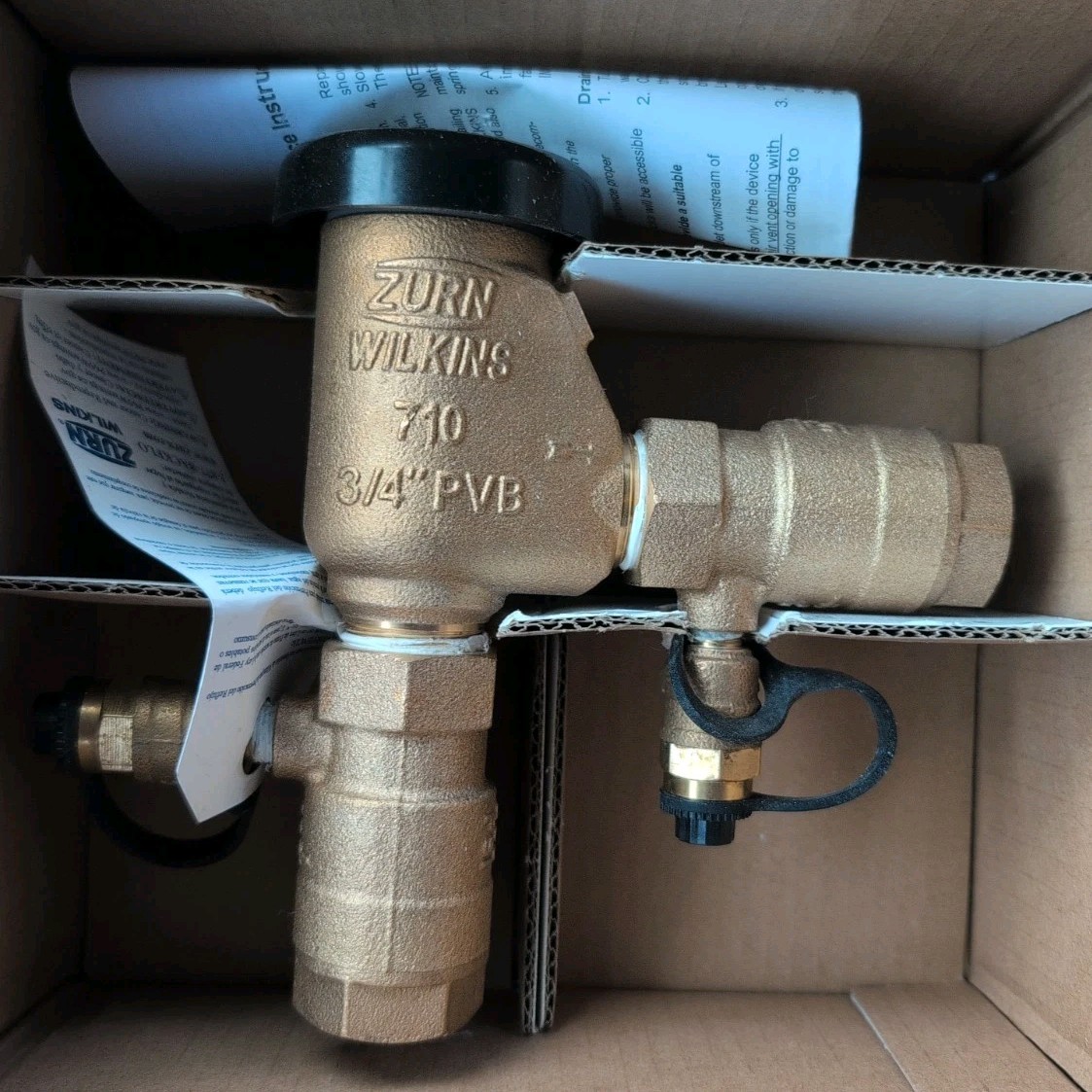 Zurn Wilkins 34-710 3/4″ 710 Pressure Vacuum Breaker Assembly Brand New Open Box