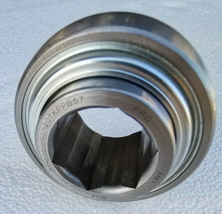 Premium 207KPPB57 Bearing 1-1/4″ Hex ID Triple-Lip Seals,for Progressive# 213025