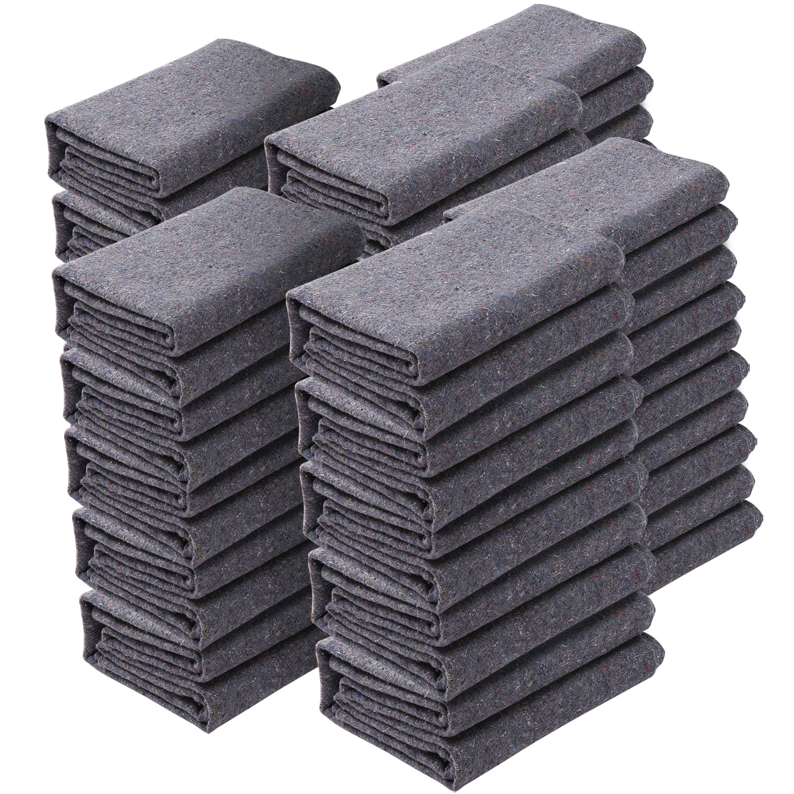 VEVOR Moving Blankets Packing Blankets 72″ x 54″ Furniture Pads 24-Pack 21 lb/dz