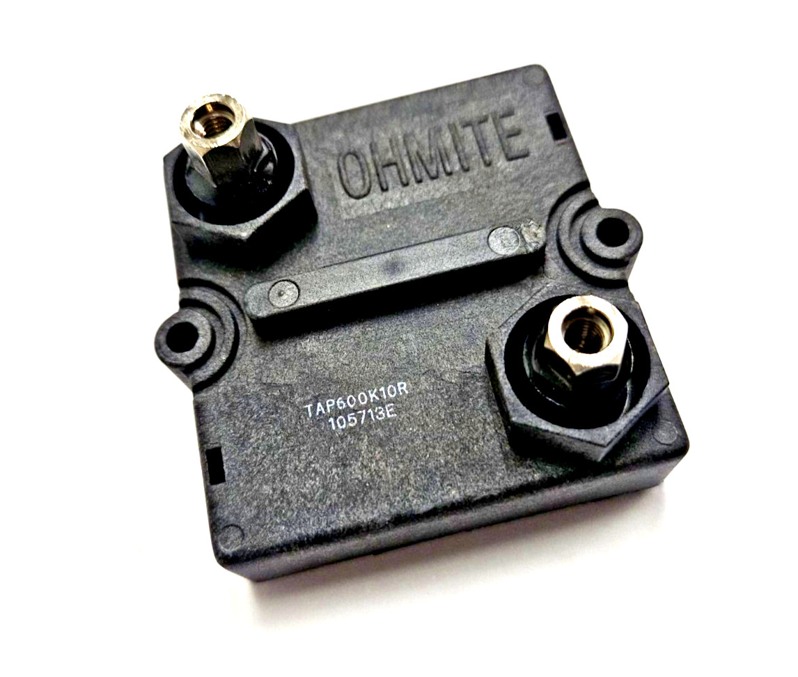 TAP600K10RE, Power Resistor, 10 Ohm ±10% 600W Chassis Mount, Ohmite Qty- 1 pc