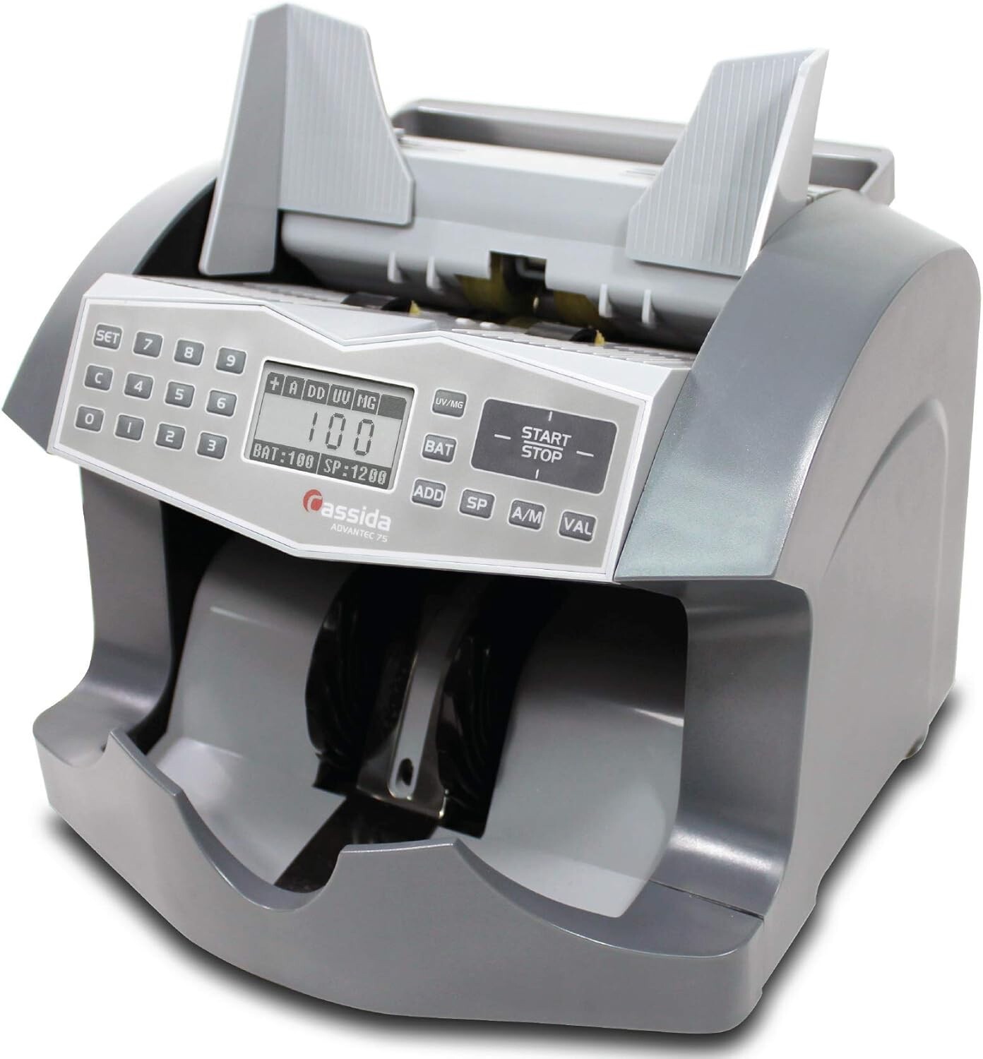 Cassida Advantec 75UM Heavy Duty Bill Counter, 4 Speeds, Ultraviolet and Magneti