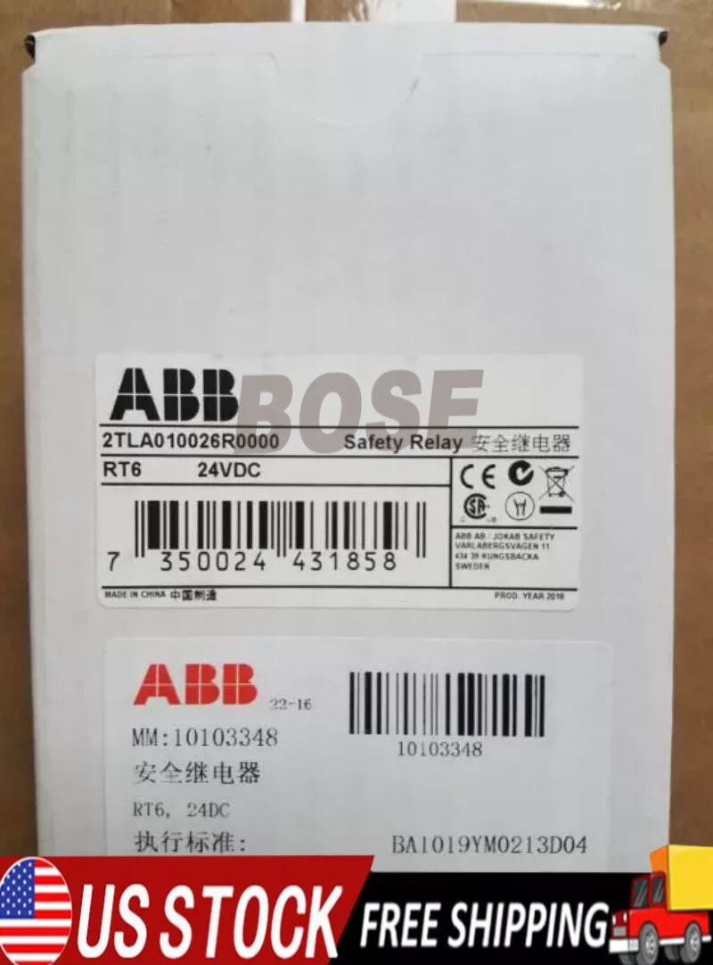 1pc ABB RT6 24VDC safety relay module 2TLA010026R0000 US Free TAX