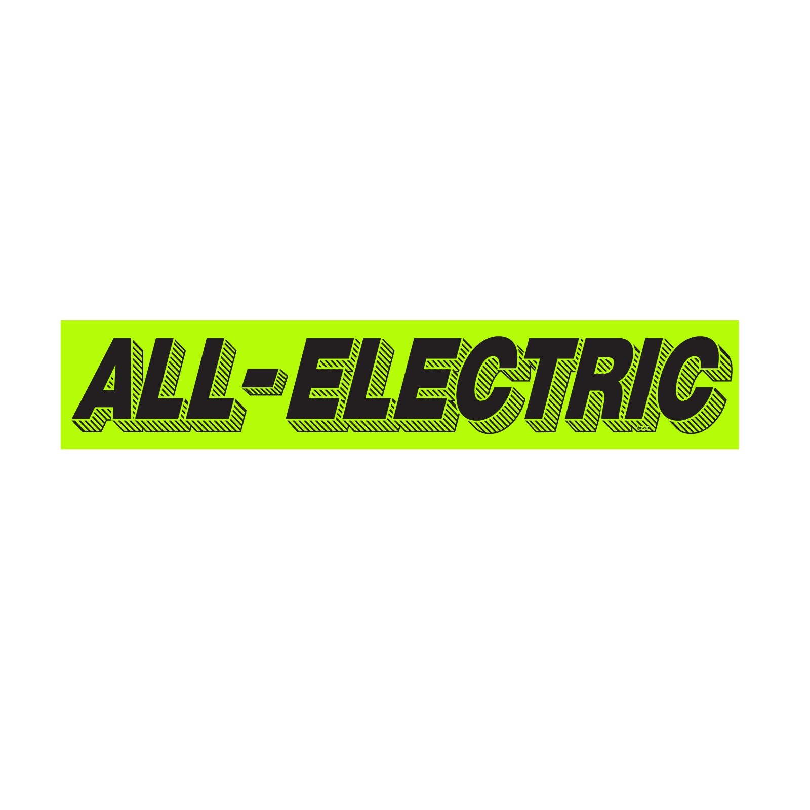 12-Pack Fluorescent Chartreuse Windshield Signs – Waterproof, Adhesive Car Decal
