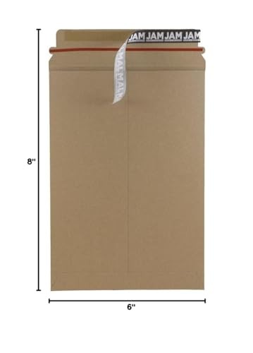 Brown Kraft Recycled Photo Mailers 6×8 Inches 6 Pack Self Adhesive Envelopes