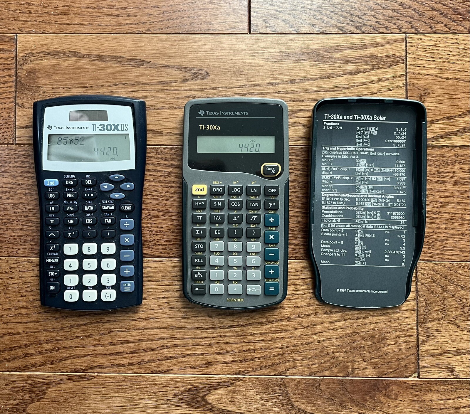 Texas Instruments Calculators – TI-30XIIS / TI-30Xa