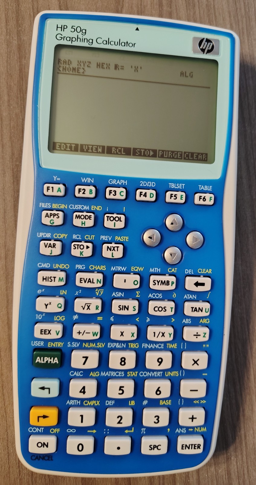 RARE Blue version HP 50g Graphing Calculator combo NEAR MINT NW240AA