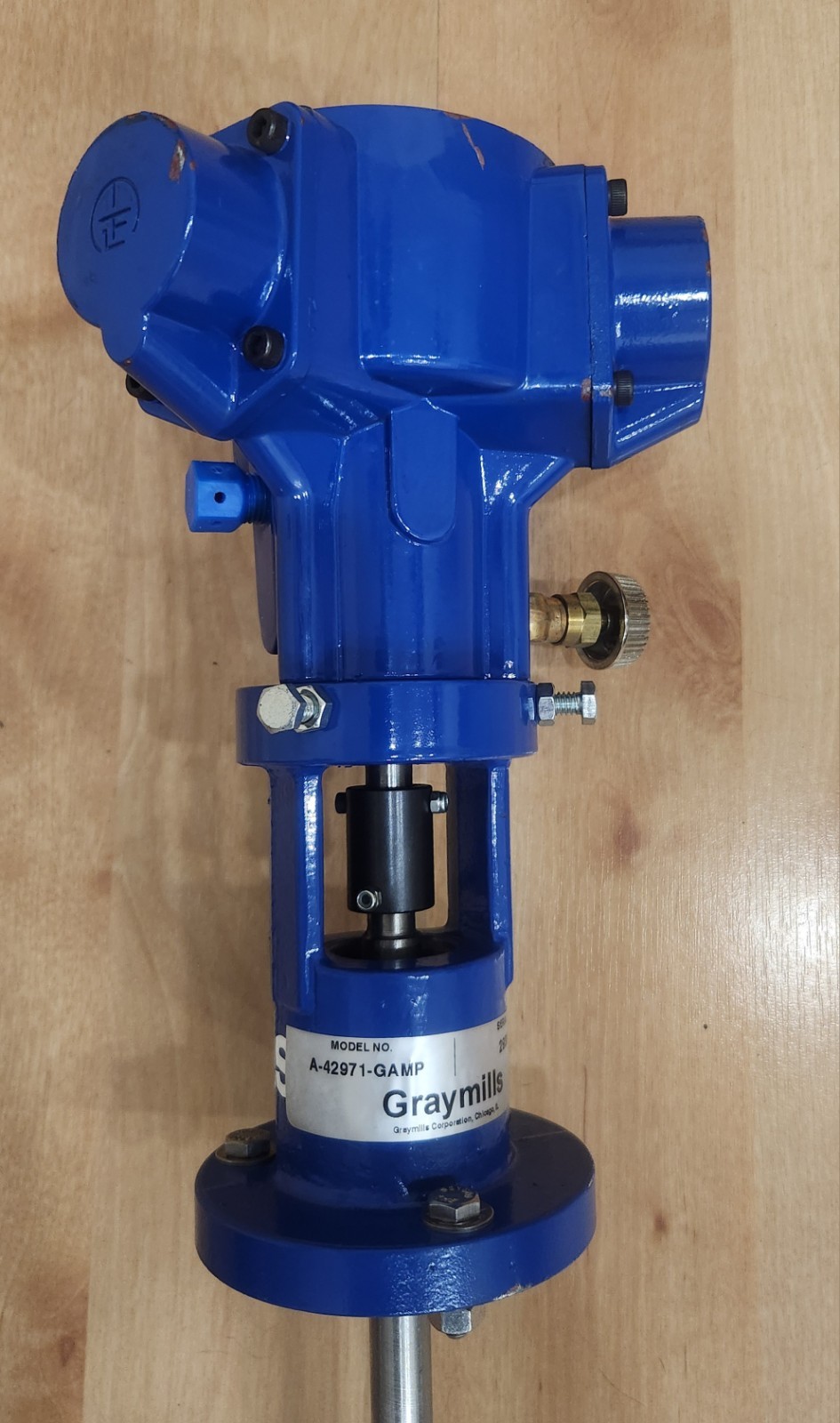 Graymills A-42971-GAMP Air Operated Agitator Pump Piston Mixing Motor New Open