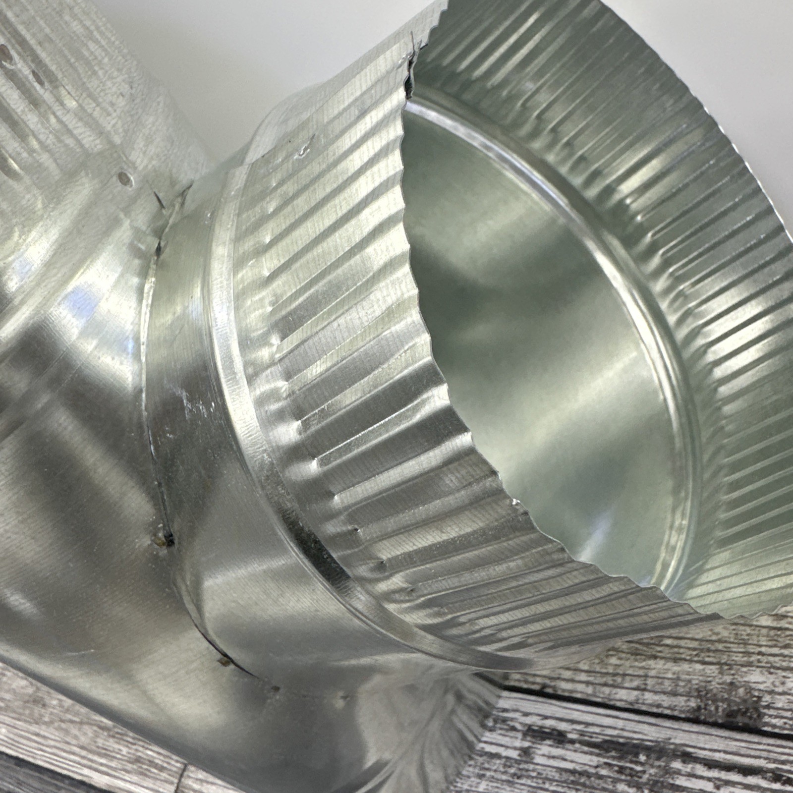 GAF Master Flow 6 in. x 6 in. x 6in. Wye Joint 30 Gauge Galvanized Steel