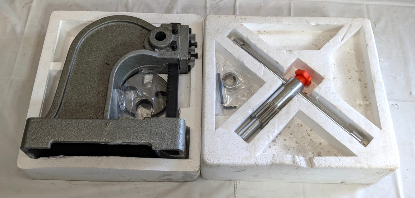 1/2 Ton Arbor Press – No. 0 – 3/4" Ram – 3-1/4" Throat – 7-1/2" S