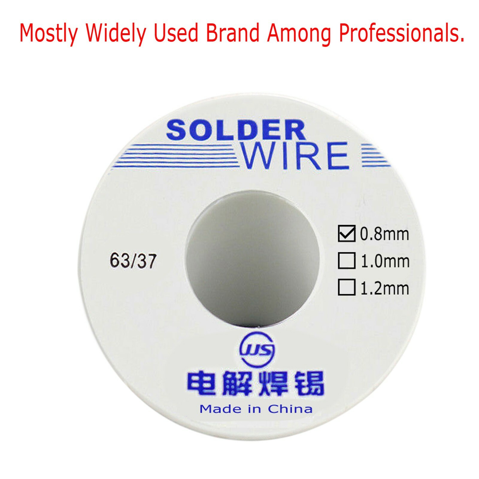 63/37 Lead Free Rosin Core Solder 0.8mm Diameter Soldering Flux Wire 100g