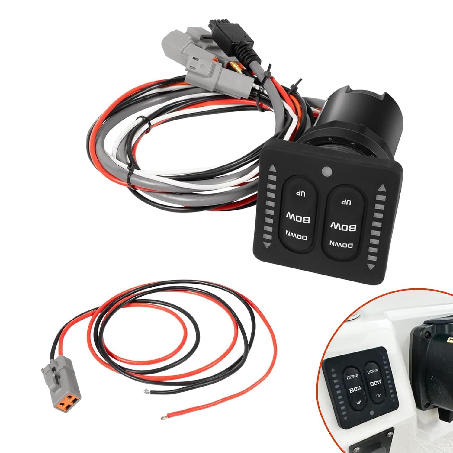 LED Indicator Tactile Trim Tab Switch 15170-001 For Lenco Marine Single Actuator