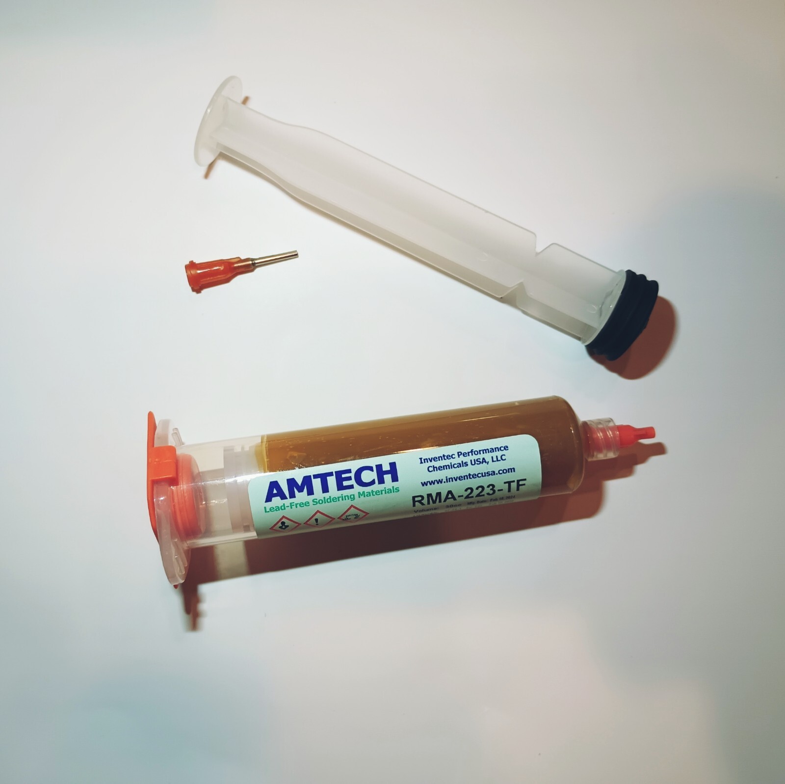 GENUINE AMTECH!! RMA-223-TF Rosin Mildly Active Tacky Flux 30cc ROL0