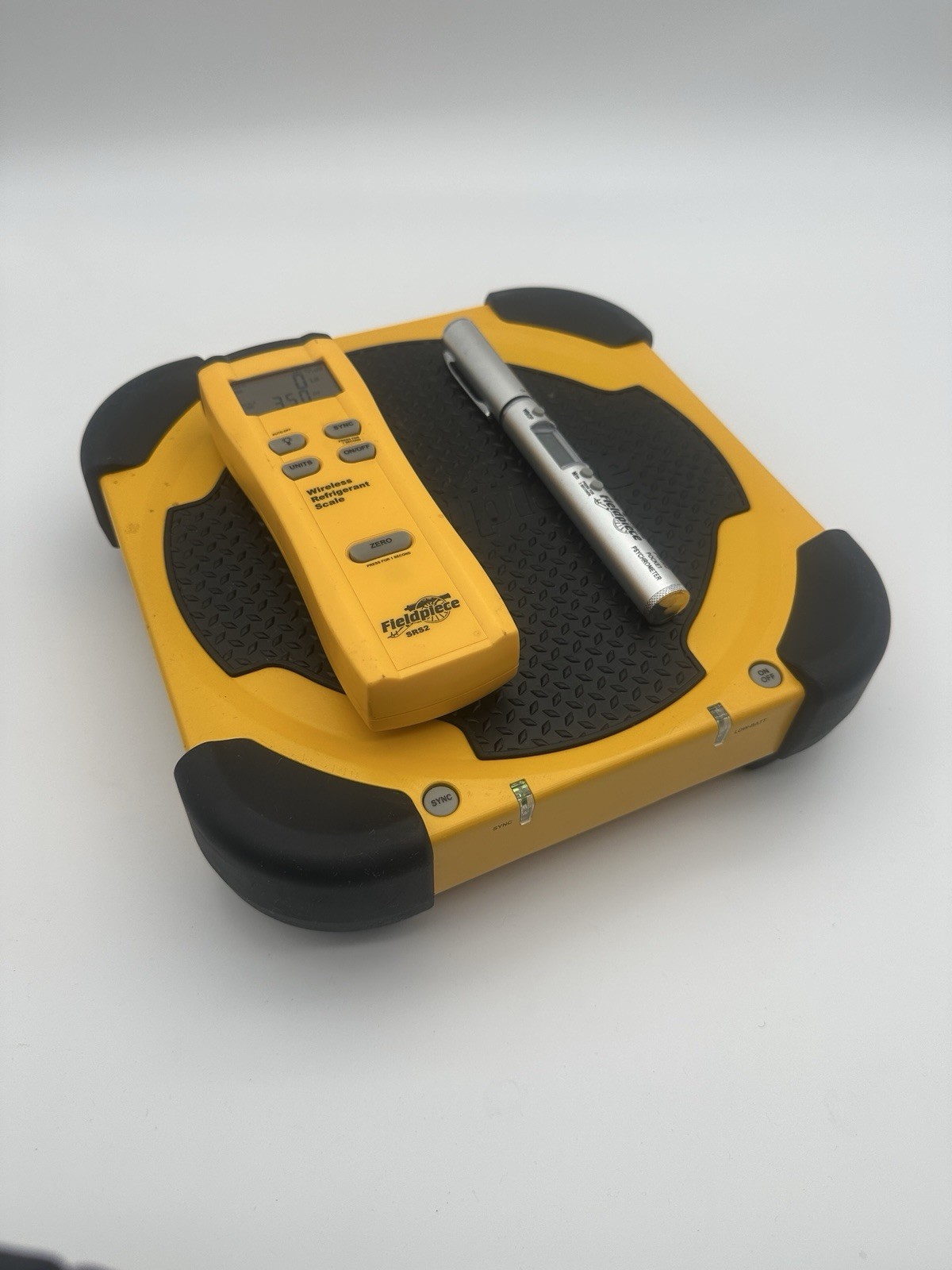 Fieldpiece SRS2 Wireless Refrigerant Scale + PRH2 Psychrometer + Case Tested