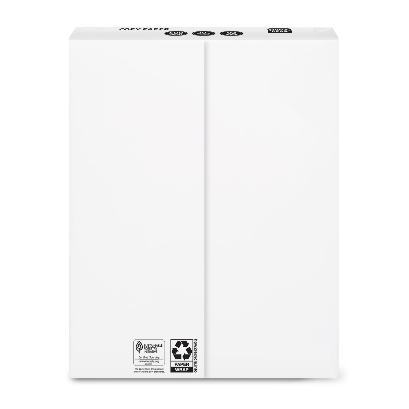 Copy Paper, 8.5″ x 11″, 92 Bright, 20 lb., White, 8 Ream Case (4,000 Sheets)