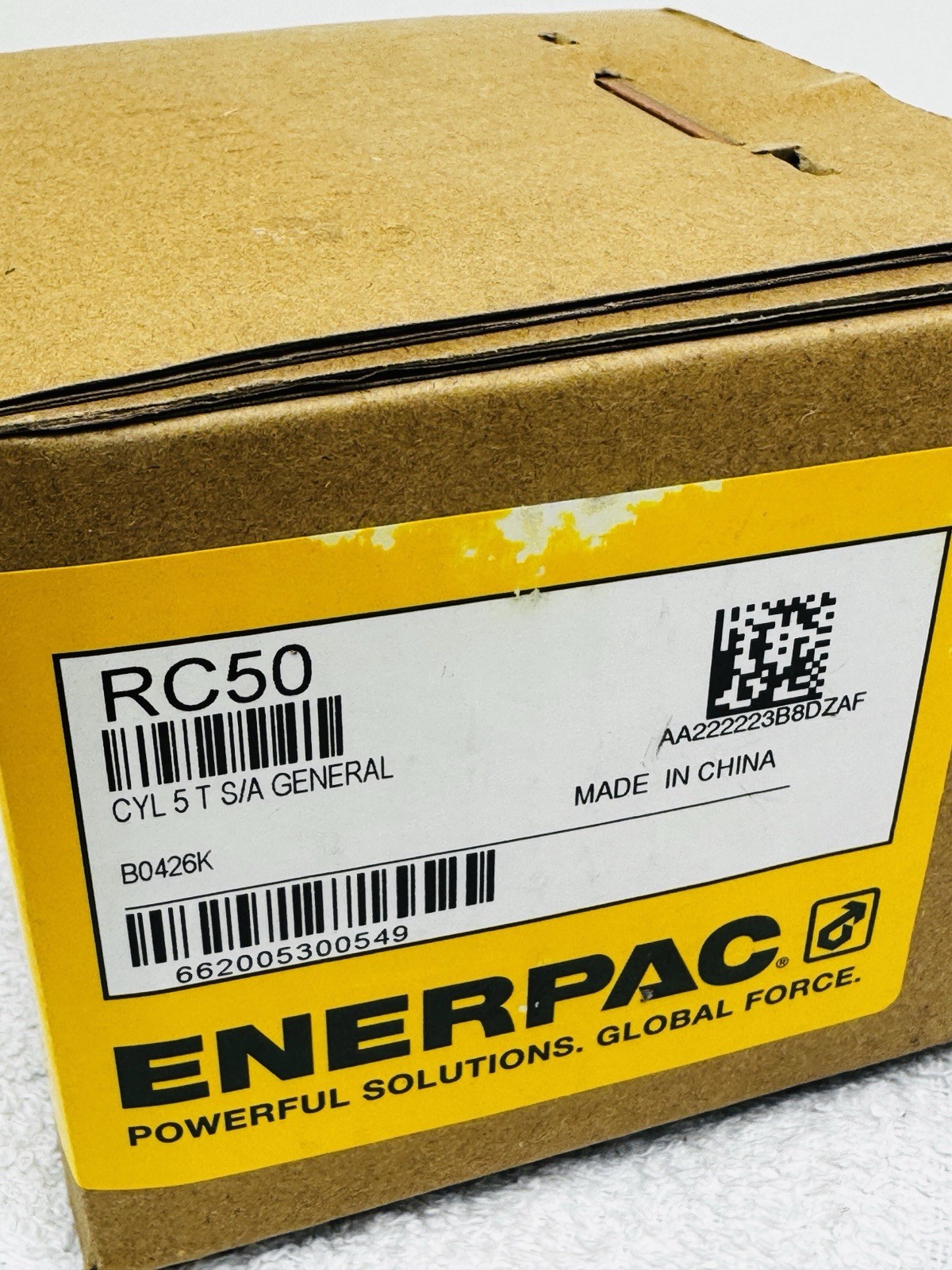 NEW! Enerpac RC50 0.63in 5-ton Single Acting Hydraulic Cylinder Fast SHIPPING