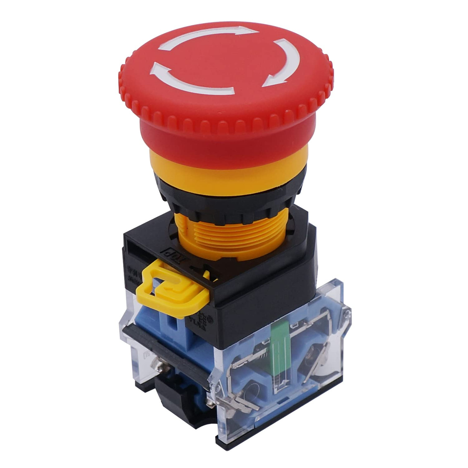 Red Green Momentary Push Button Switch with Latching Selector Switch 3 Positions