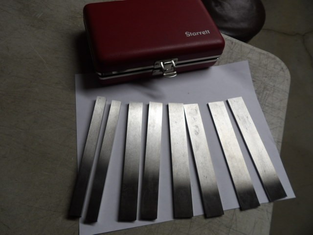 STARRETT # 384 4- Pair Steel Parallel Set in Red Padded Case NEW Free S&H