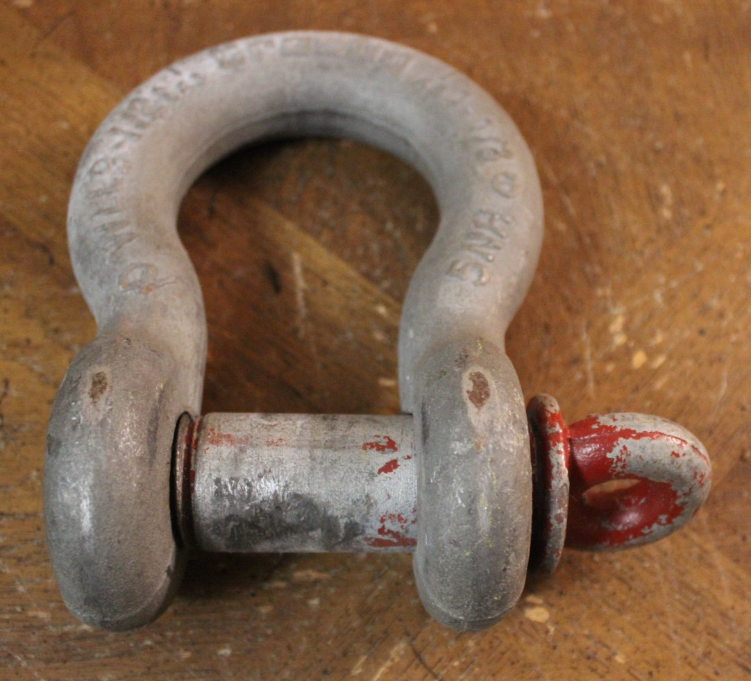 Crosby 1-1/8″ Screw Pin Anchor Shackle WLL 9-1/2 Ton Hot Dipped Galvanized Steel