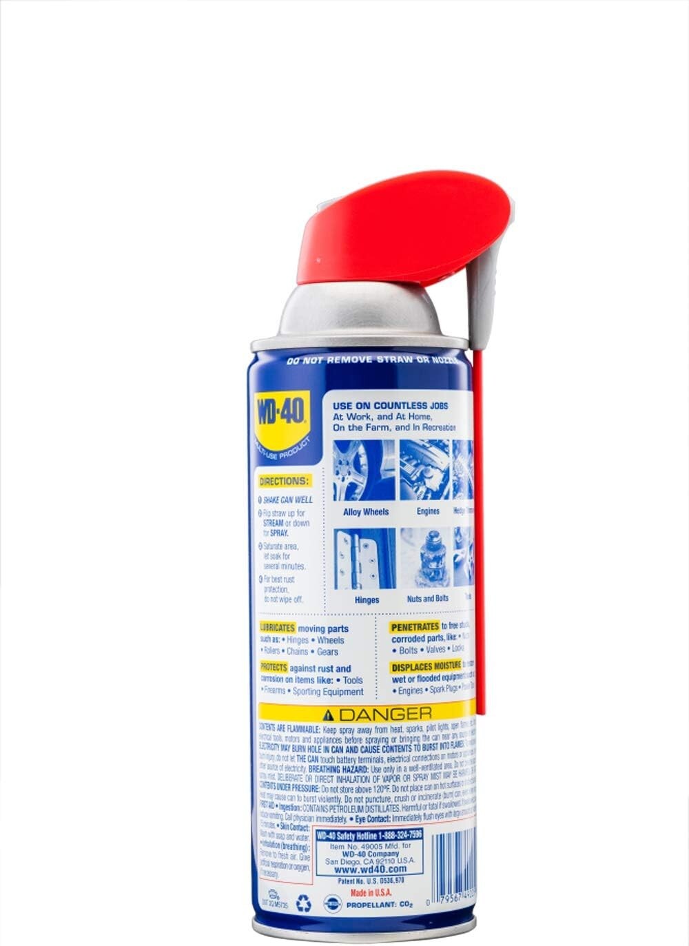 WD-40 Multi-Use Product with Smart Straw Sprays 2 Ways, 12 OZ [6-Pack]