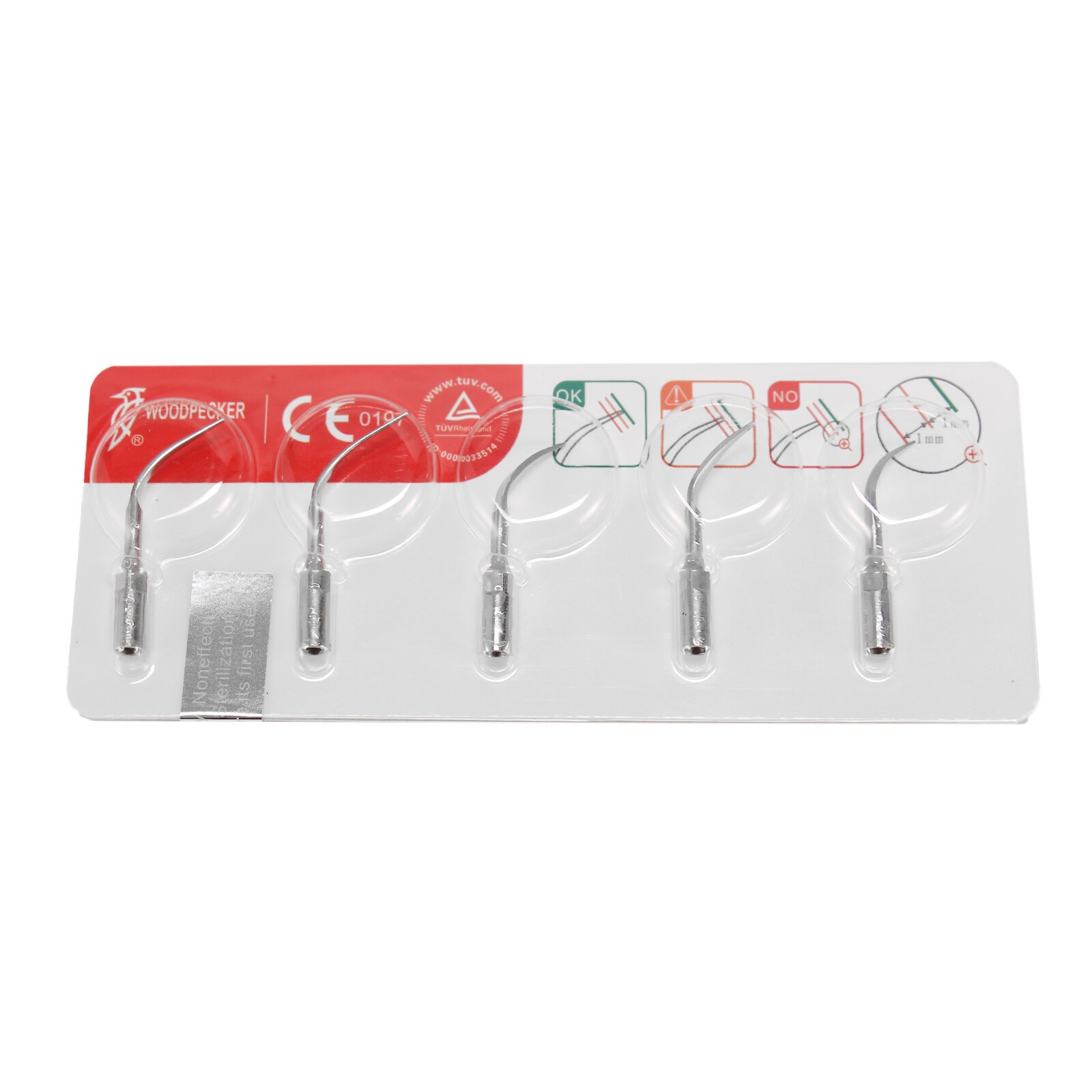 100% Woodpecker Dental U6/U6 LED Ultrasonic Piezo Scaler HW-6 Handpiece 7 Tips