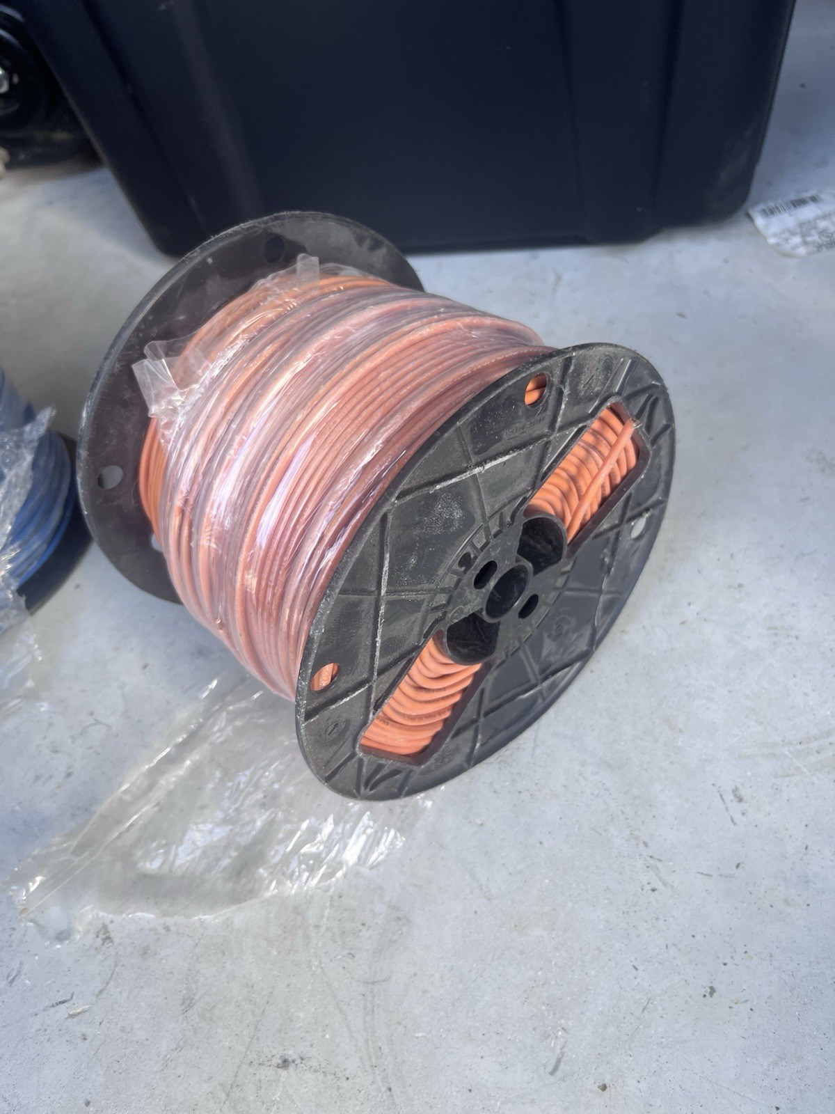 Solid Bare Copper Wire Single-Conductor 31-40A, Orange, Copper Color, on Spool