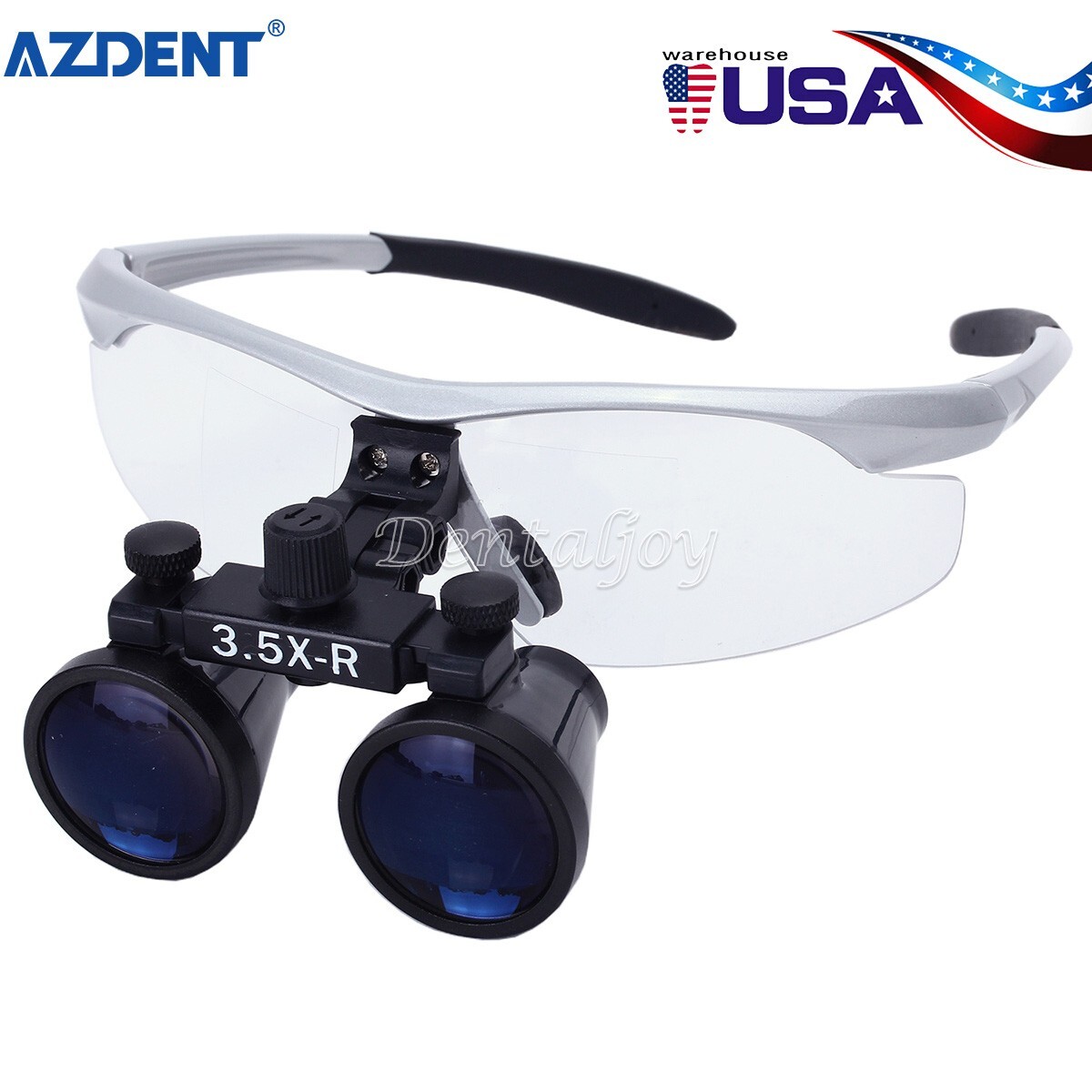 Uso Dental Lupa Portátil Binocular Lupas 3.5X y Lámpara Quirúrgicos LED Luz de C