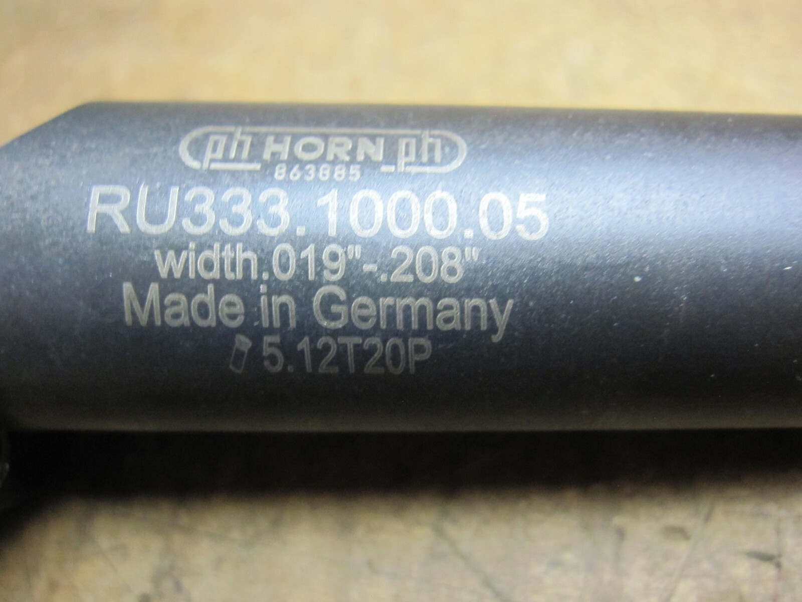 PH Horn RU333.1000.05 1″ shank 0.019″-0.208″ indexable thread mill