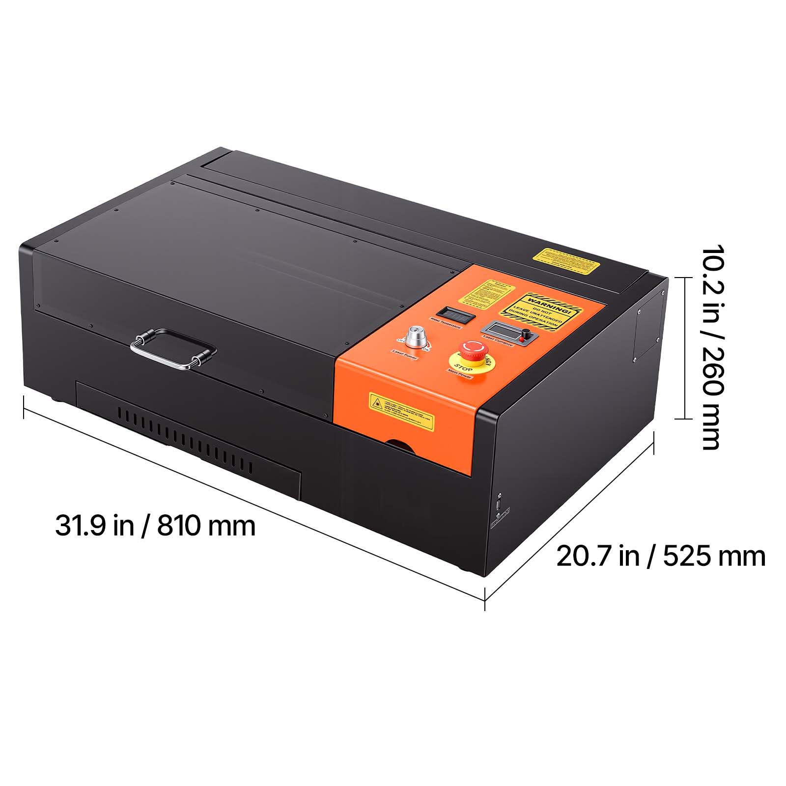 Uimoso 45W CO2 Laser Engraving Machine with 12 x 8 in Work Area