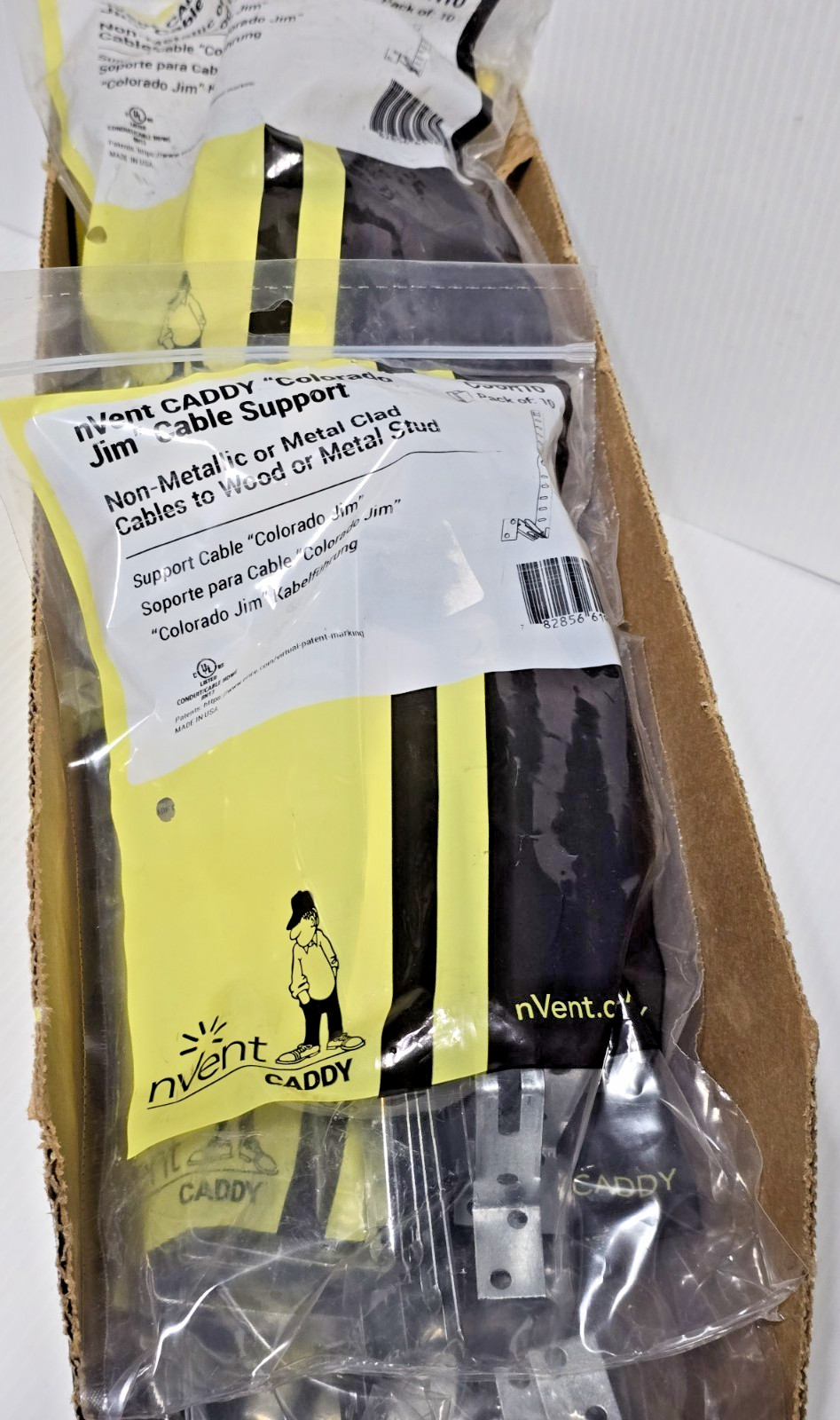 80 pcs (8 bag of 10) NVent Caddy CJ6 Colorado Jim Cable Support Clip CJ6R10 -NEW
