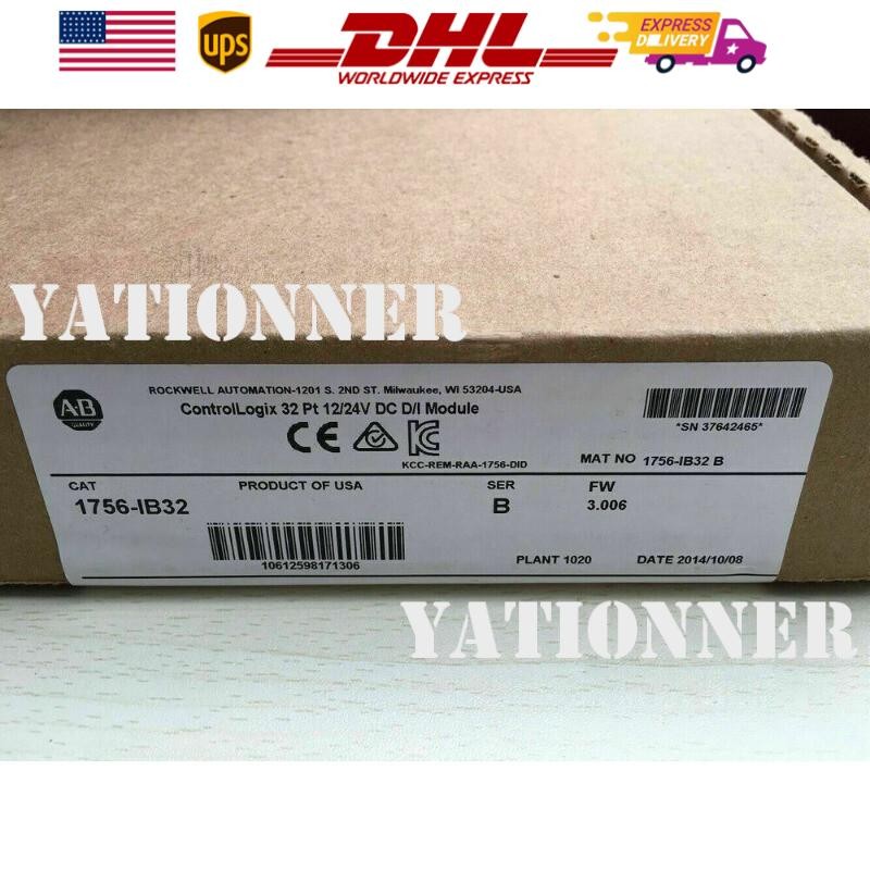 AB New Factory Sealed 1756-IB32 SER B ControlLogix 32 Pt D/I Module 1756IB32
