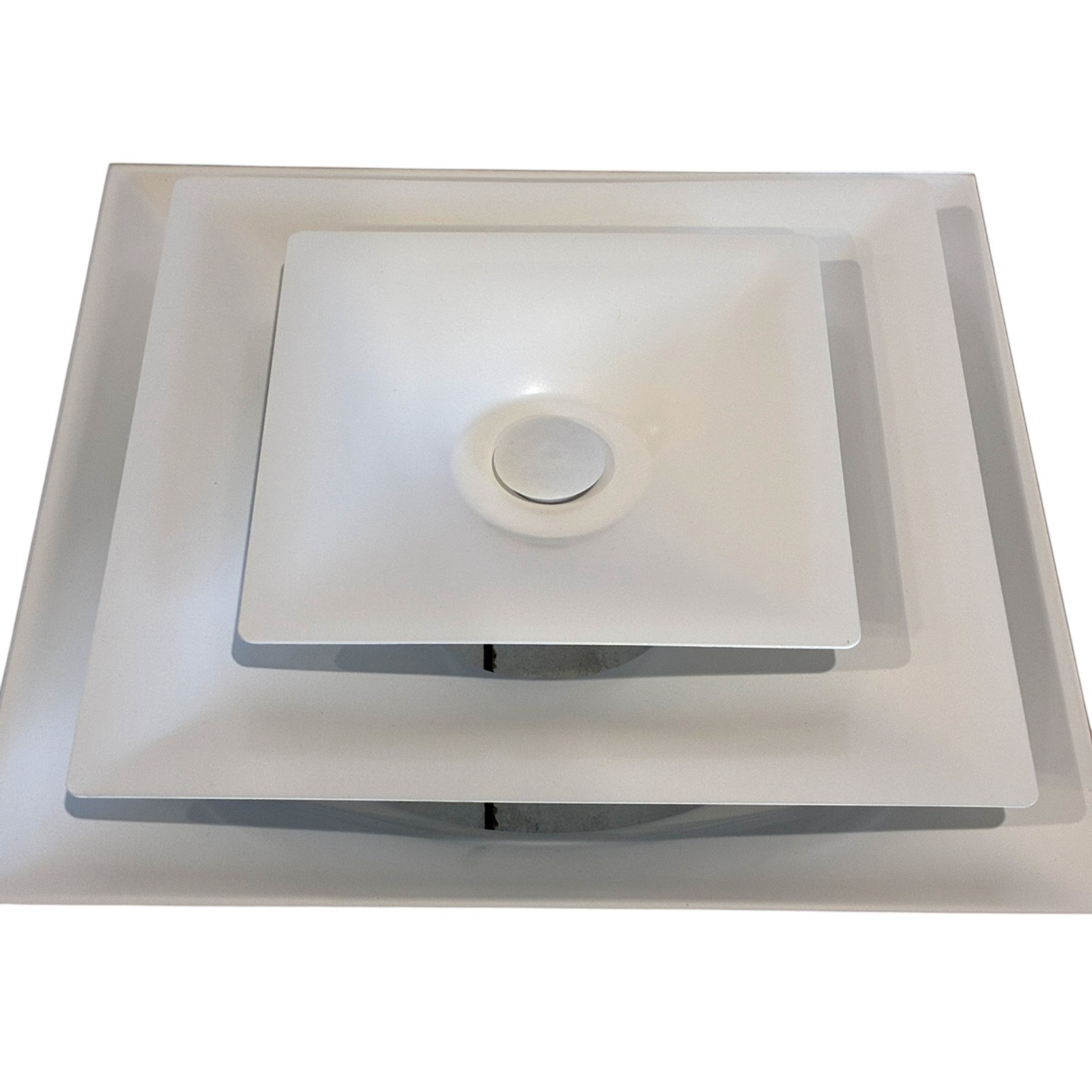 Titus TMS Square Plaque Ceiling Diffuser 24×24 Face 8″ Round Neck White NEW