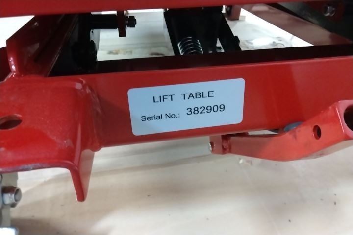 Dayton 4ZC18K 1,000 Lb Load Capacity Manual Mobile Scissor-Lift Table