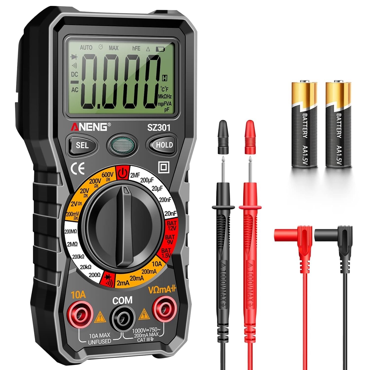 Multifunctional Digital Multimeter with Case – Safe Electrical Testing Solution