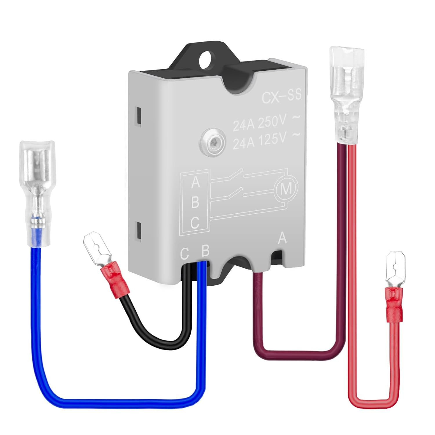125/250V 24A Soft Start Module with Pre-Wiring, Soft Start Switch