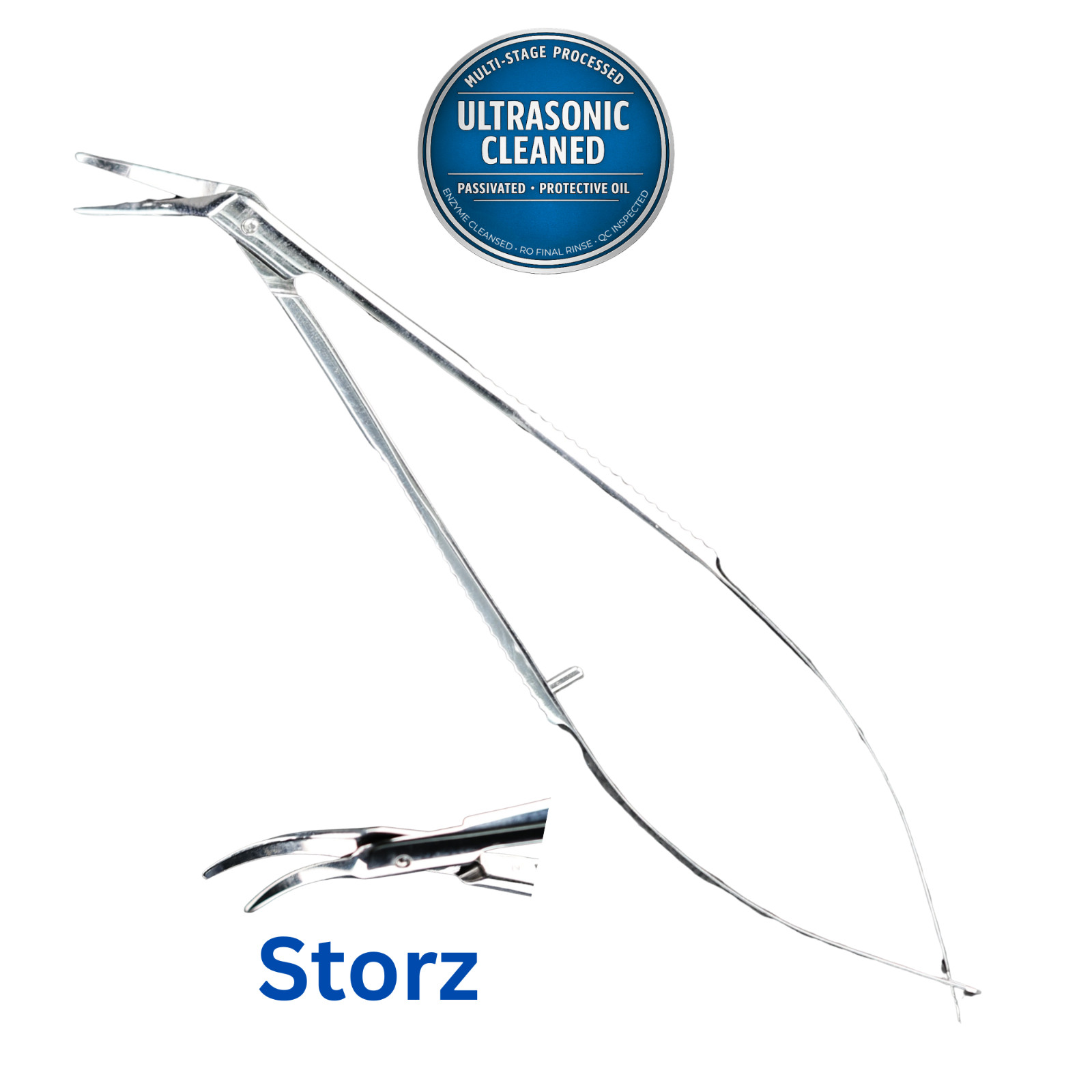 Storz E3301 Castroviejo Corneal Section Scissors, 18mm Left, 110mm (4.3″)
