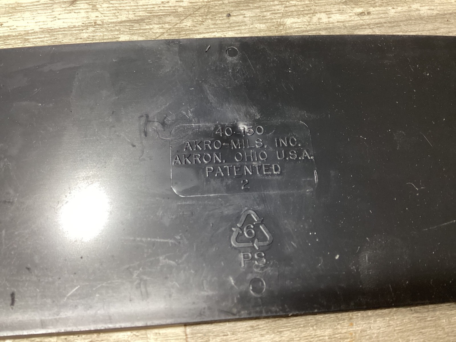 LOT OF 22 AKRO MILS 40-150 Plastic Divider 7 5/8 in x 2 7/8 in Black #129N157