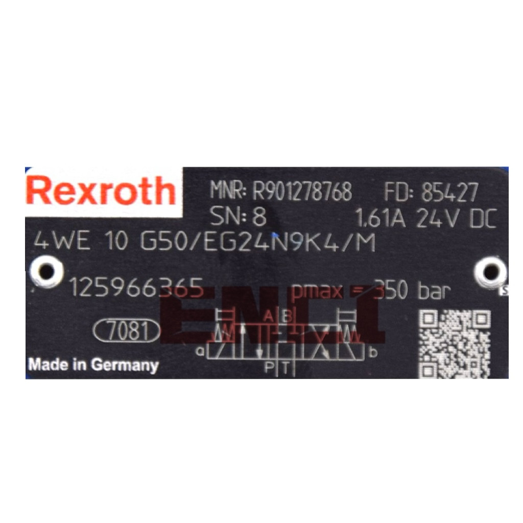 4WE 10 G5X/EG24N9K4/M R901278768 Bosch Rexroth NG10 Valve 4WE10G5X/EG24N9K4/M