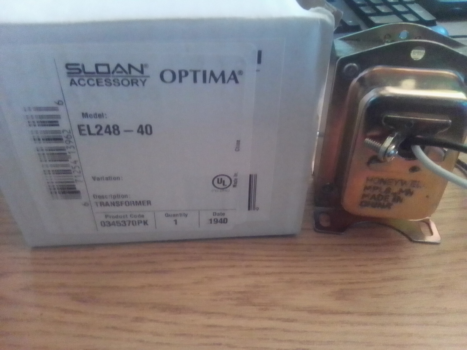 SLOAN OPTIMA EL248-40 BOX TRANSFORMER