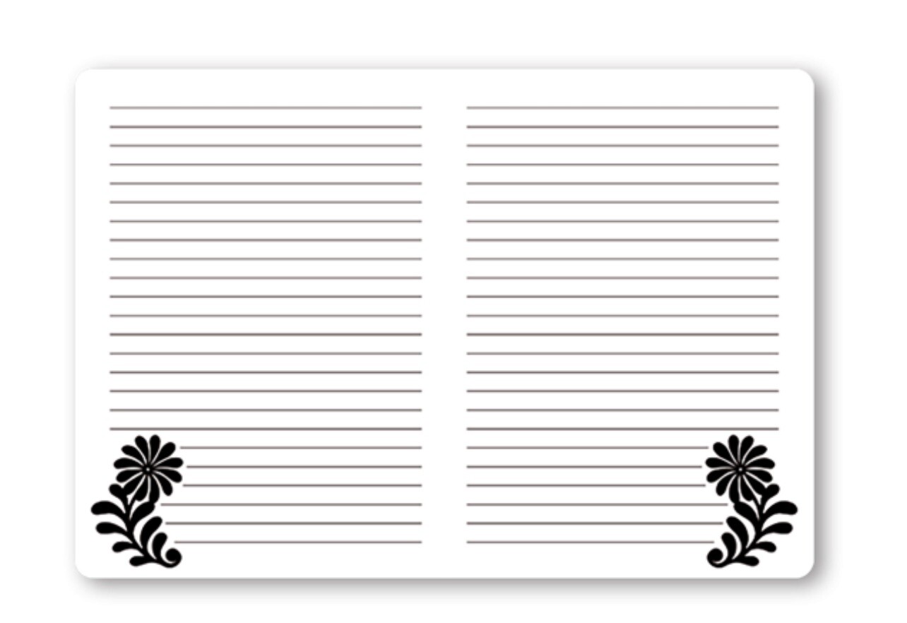 Luxe Lace Black Border Laser Cut Journal