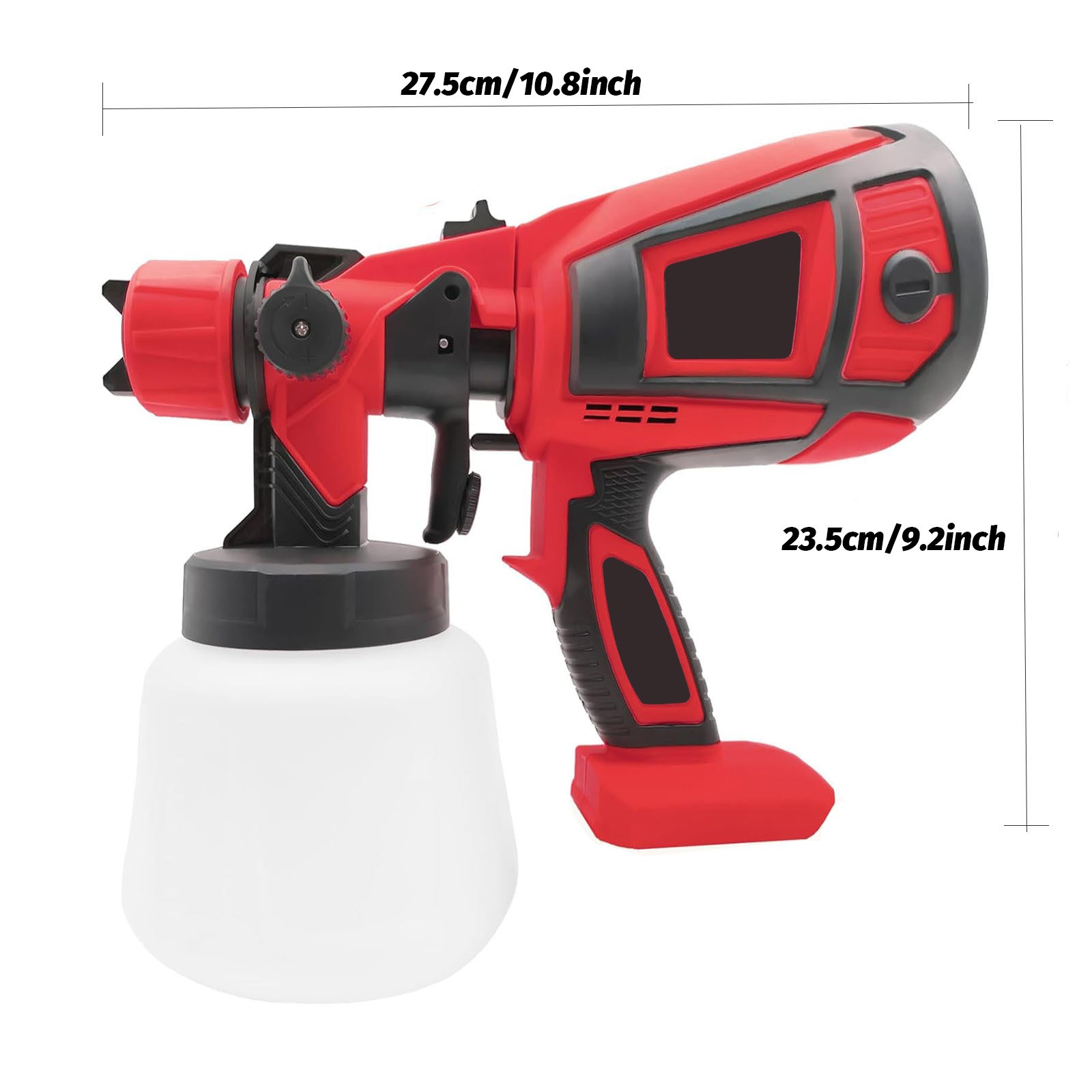 Milwaukee Paint Spray System + 1000ml Bucket (Battery Not Included)