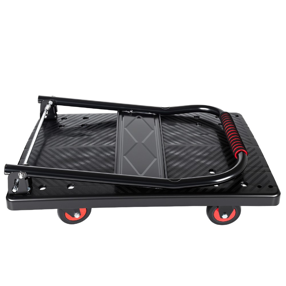 25.5″x43.5″ Foldable Platform Truck 1500LBS 5″ Silent TPR Wheels