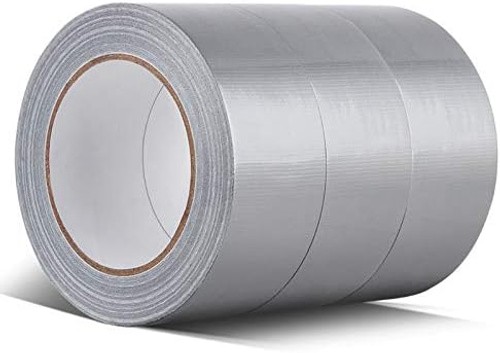 Silver Gray Duct Tape, 1.88 Inches Width x 35 Yard, 3 Rolls | Heavy duty adhe…