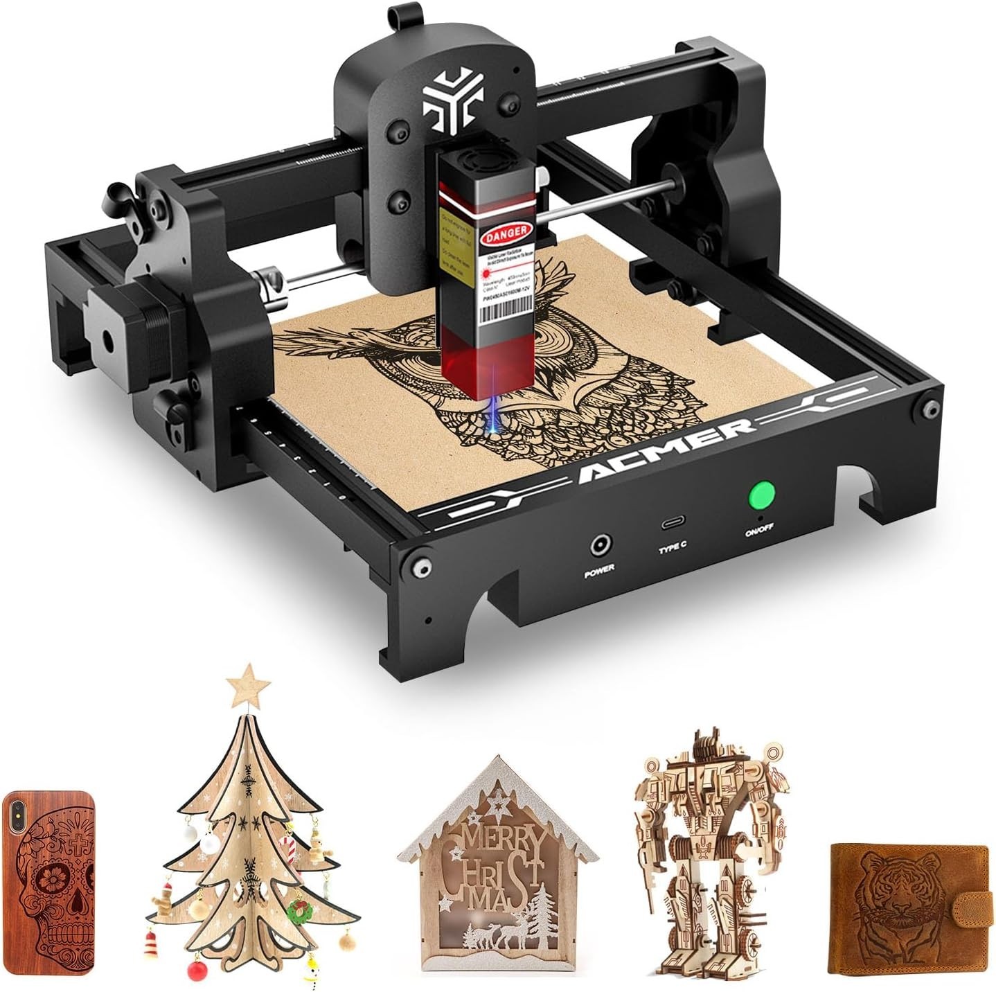 Laser Engraver Machine 3500mW High Precision CNC Engraving Laser Cutter DIY Tool